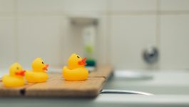 Bathroom rubber ducks
